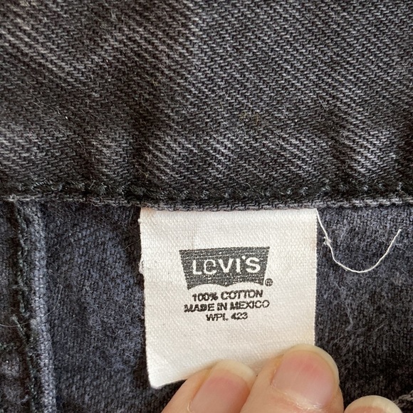 LEVI'S 501 Black Relax Straight Leg Fit Jeans 40 - Picture 10 of 12